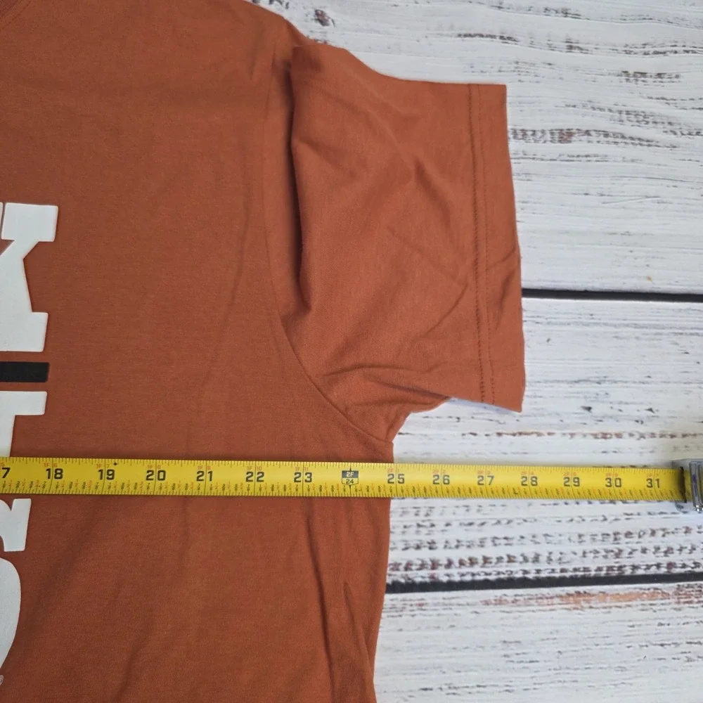 Nike Texas Longhorns Regular Fit‎ Mens XXL Orange T-Shirt Cotton Hook Em Horns